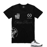 MUERTE Rhinestones Fake Love Black AS5001 TEE